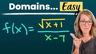 Domain for Radical, Square Roots, and Rational Functions | Domain in Interval Notation
