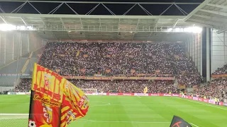 RC LENS PARIS SG LE 04 12 2021 AMBIANCE AVANT MATCH STADE ILLUMINER POUR LA SAINTE BARBE