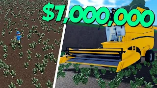 We Grew 2,500 Potatoes in Roblox Farming and Friends!