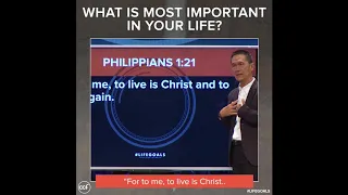 What Is Most Important in Your Life - Peter Tanchi - Lifegoals Snippets