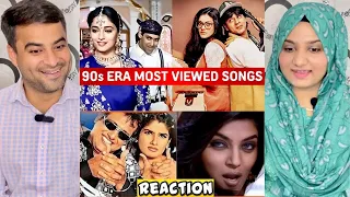 Top 50 Most Viewed 90s Indian Songs On YouTube | Most Viewed 90s Era Songs | 90s hits hindi songs