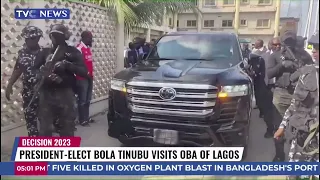 President-Elect Bola Tinubu Visits Oba Of Lagos State