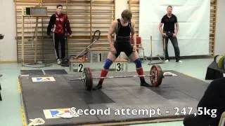 Classic Regionals, 2012: 547,5kg (1207 lbs) raw total @ 83 kg