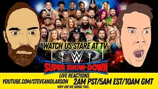 WWE Super Show-Down LIVE REACTONS FULL STREAM! Going In Raw Pro Wrestling Podcast!