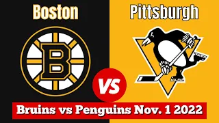 Boston Bruins vs Pittsburgh Penguins | Live NHL Play by Play & Chat