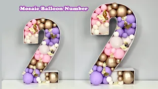 How To Make Balloon Mosaic Number