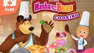 Masha and the Bear / cooking with masha and the Bear in kitchen/ Andriod gaming land