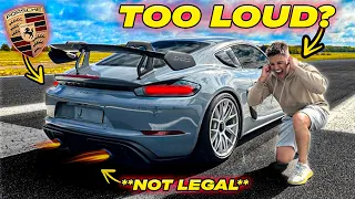 TOO LOUD! Straight Piping The Porsche GT4 RS!