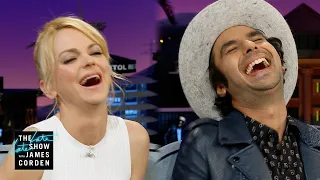 Kunal Nayyar & Anna Faris Demonstrate Their Fake Laughs