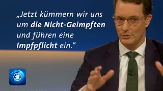 Wüst zu Impfpflicht | Anne Will | Mit welchem Plan geht Deutschland ins Corona-Jahr? | 23.1.2022