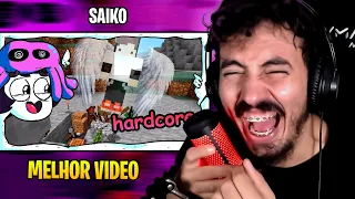 Minecraft hardcore não funciona pra gente - SAIKO | Leozin React