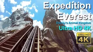 Expedition Everest Roller Coaster On Ride Front Seat Ultra HD 4K POV Walt Disney World GoPro