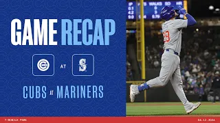 Cubs vs. Mariners Game Highlights | 4/12/24