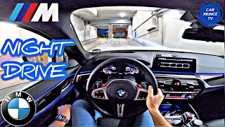 BMW M5 (2020) POV NIGHT Test Drive Ambient Lighting