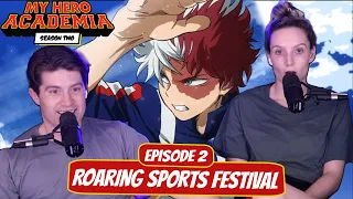 TODOROKI IN FRONT! | My Hero Academia Season 2 Reaction | Ep 2, "Roaring Sports Festival”