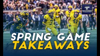 Michigan football 2024 spring game takeaways