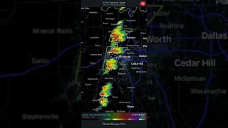 Thunderstorms explode ahead of front in Dallas