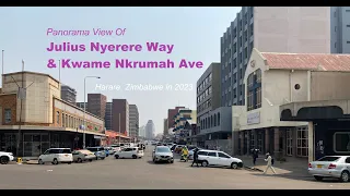 Panorama View Of Julius Nyerere Way & Kwame Nkrumah Ave Junction (Harare, Zimbabwe in 2023)