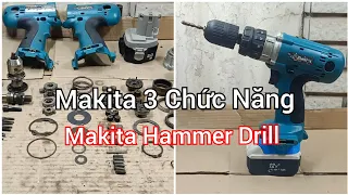 Khoan Makita 3CN 12v Độ Pin Chọt Sang Pin Trượt  - Restoration Makita Hammer Drill 12v 8413D