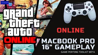 GTA V Online gameplay with Apple Game Porting Toolkit Beta