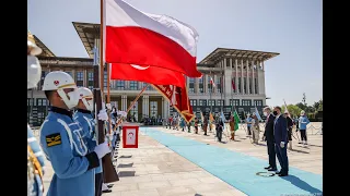 Ceremonia powitania Prezydenta RP w Turcji