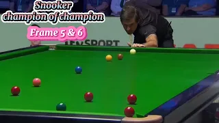 Ronnie O’Sullivan vs Judd Trump ( frame 5 & 6)/ snooker champion of champion.