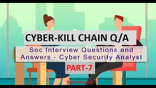 SOC (Cybersecurity) Analyst Cyber Kill Chain Questions Answers | SOC Interview Course | Part-7