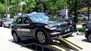 The new BMW X3's xDrive All-wheel Drive System is demonstrated at the Malaysian launch.