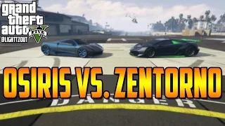 Pegassi Osiris vs. Pegassi Zentorno | GTA5 FASTEST CAR? Acceleration & Top Speed Tests