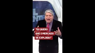 Datena critica reação do mercado a Lula: "eu quero que o mercado se exploda!"