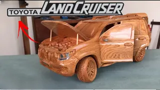 Made a Toyota Land Cruiser 2020 Wooden Art || The Iron Pig of the Year || #woodenarts #creatorcraft