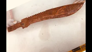 Super Extremely Full Rusty Knife Restoration