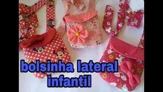 Passo a passo Bolsa lateral infantil!!!