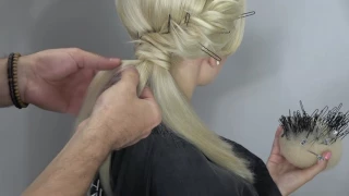 Braiding and twisting techniques! unique hairstyle! Farrukh Shamuratov