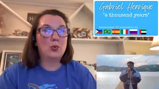 Gabriel Henrique | "A Thousand Years" [Reaction] | CC & Translations Available!