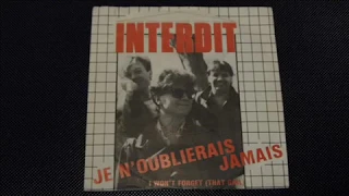 INTERDIT i won't forget (that girl) (synth pop new wave Belgium 80's)