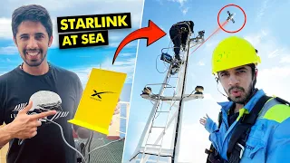 Unbelievable HIGH SPEED Internet at Sea - Starlink’s 94mbps LIVE Test!