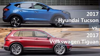 2017 Hyundai Tucson vs 2017 Volkswagen Tiguan (technical comparison)