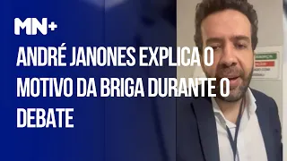 André Janones explica o motivo da briga durante o debate. Veja