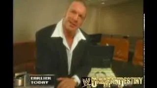 WWE Evolution Triple H Adresses Goldberg