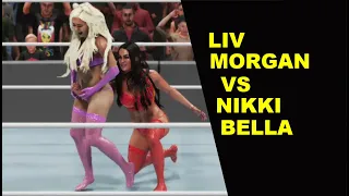 WWE 2K19 Liv Morgan vs Nikki Bella - Bikini KO Match