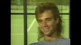 Andre Agassi & our former coach Nick Bollettieri on the “Killer Forehand” in the early days.