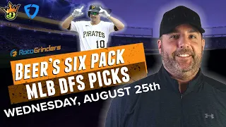 DRAFTKINGS MLB PICKS WEDNESDAY 8-25-21 | The Daily Fantasy 6 Pack