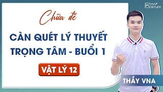 [Vật Lý 12] CHỮA ĐỀ CÀN QUÉT LÝ THUYẾT TRỌNG TÂM - BUỔI 1