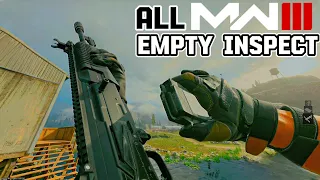 All MW3 Empty Weapons Inspect
