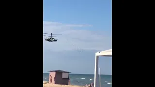 A couple of videos of our VKS helicopters passing over the beach. #part2