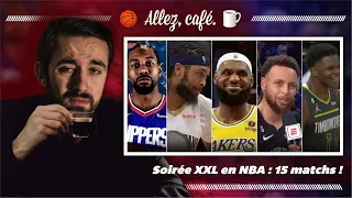 Preview : la dernière soirée de saison régulière NBA, avec 15 matchs ! // Allez, café