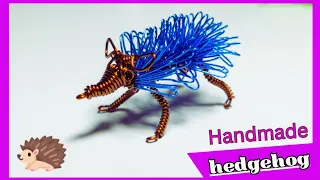 Simple and Easy DIY wire animal/How to make a hedgehog by wire/Handmade idea tutorial.