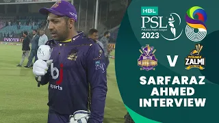 Sarfaraz Ahmed Interview | Quetta Gladiators vs Peshawar Zalmi | Match 9 | HBL PSL 8 | MI2T