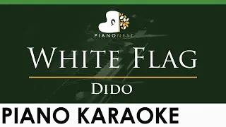 Dido - White Flag - LOWER Key (Piano Karaoke Instrumental)